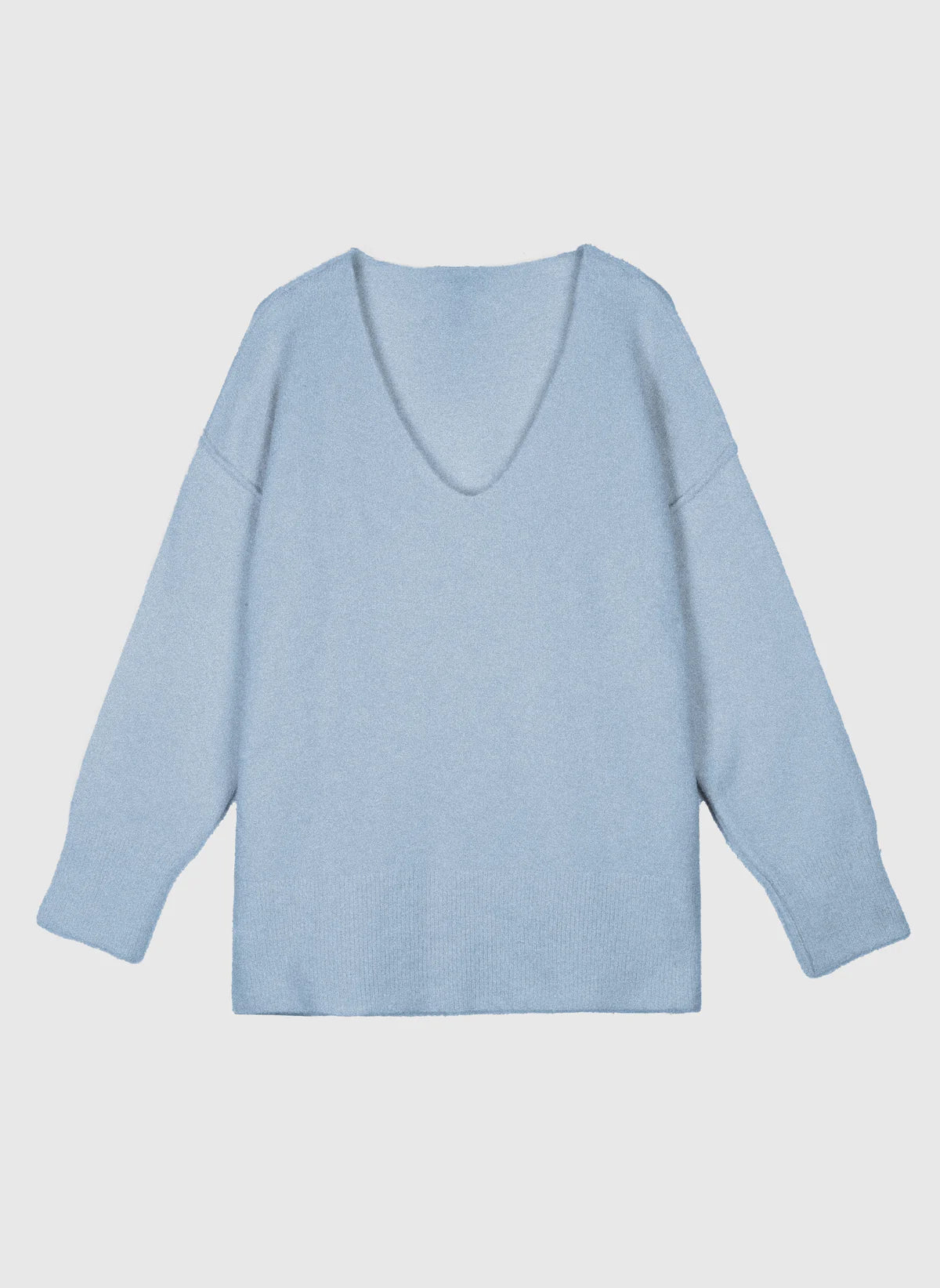 Livya V Neck Sweater in Sky Blue