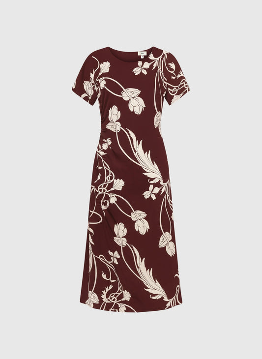 MALORA Dress in Plum