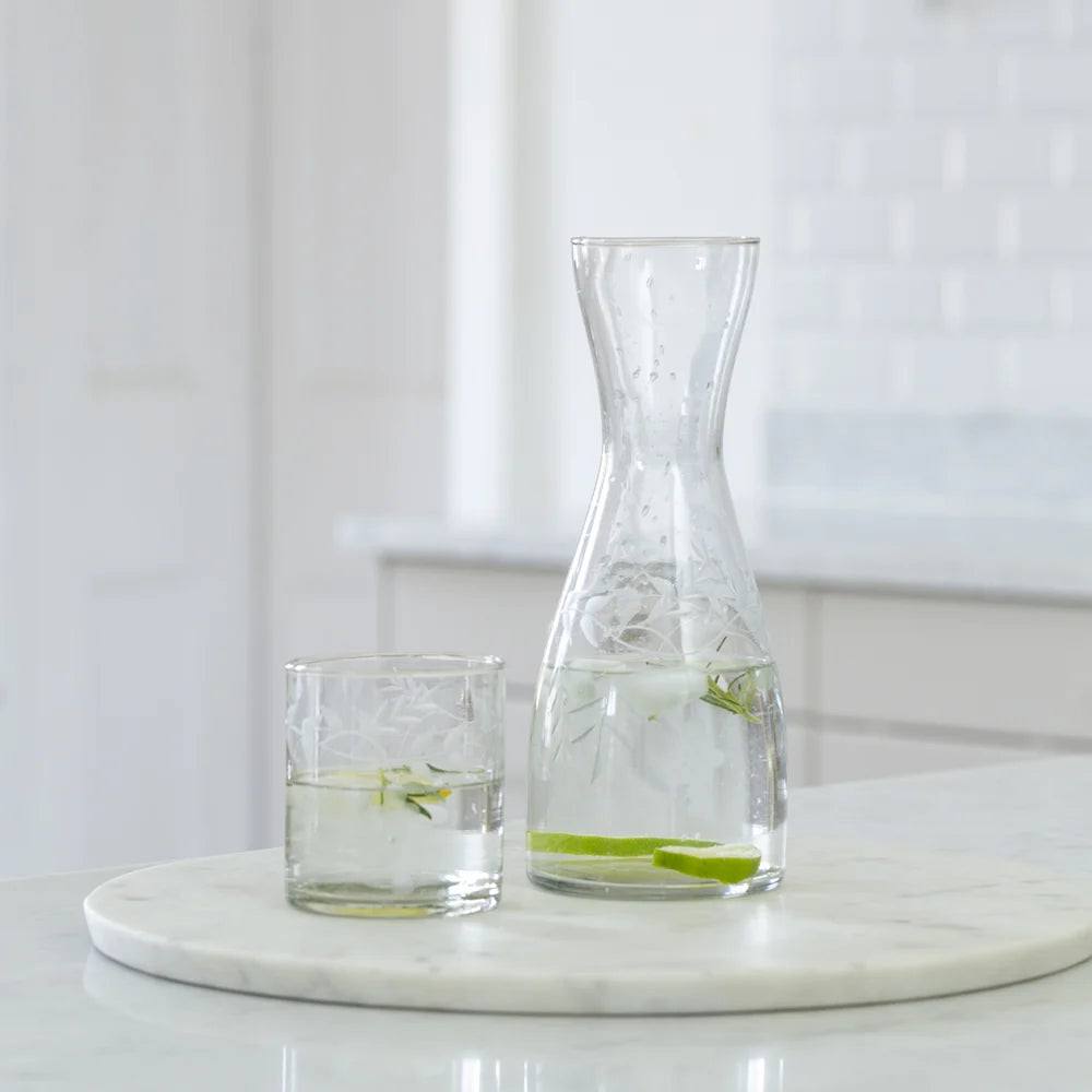 Carafe Rambling Vine Etched