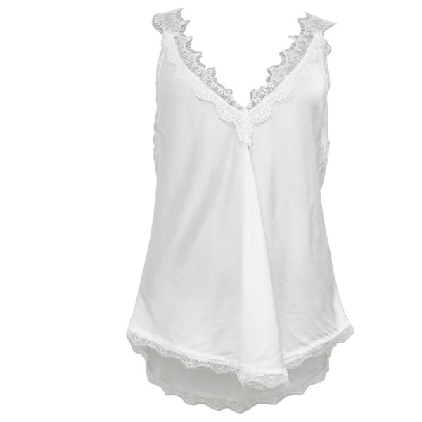 Sleeveless Cami in White