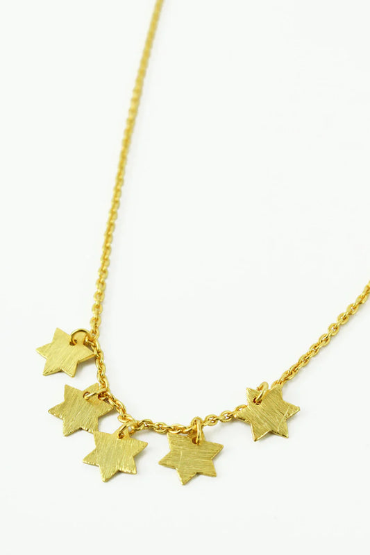 Five Star Drop Necklace