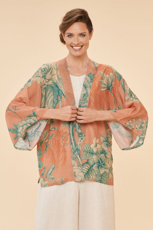 Floral Jungle Kimono Jacket - Petal