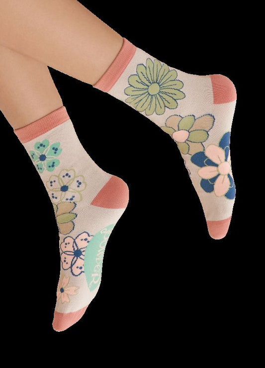 Kaleidoscope Floral Ankle Socks