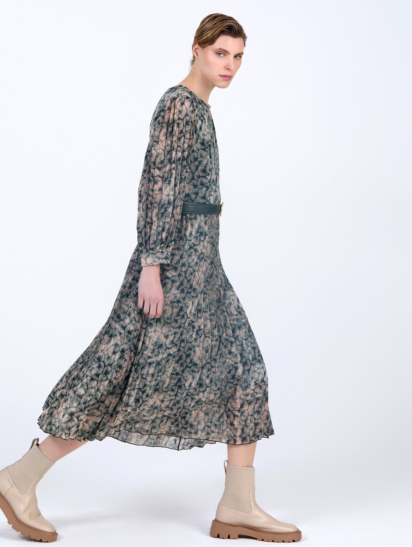 Printed Chiffon Dress