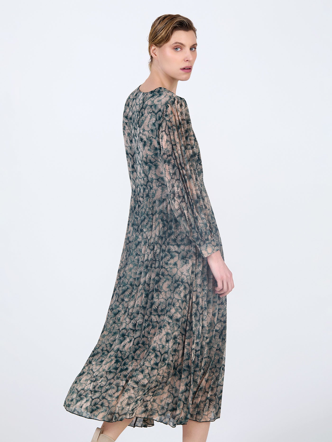 Printed Chiffon Dress