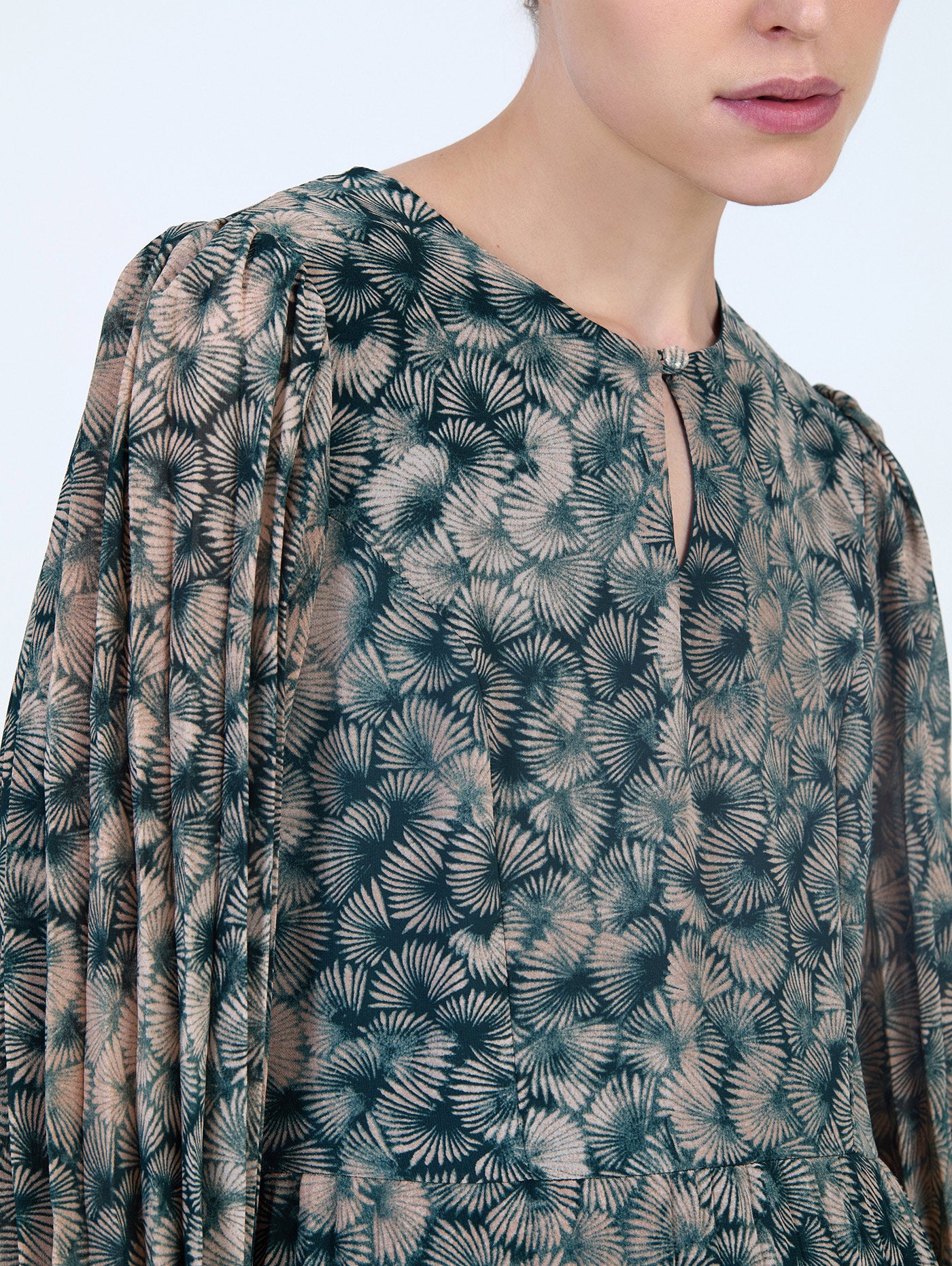 Printed Chiffon Dress
