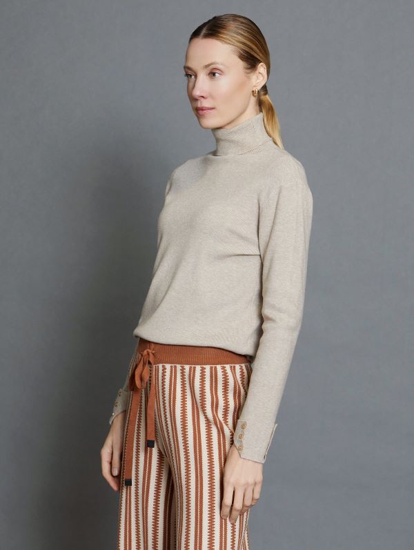 Turtleneck Jumper in Dimity