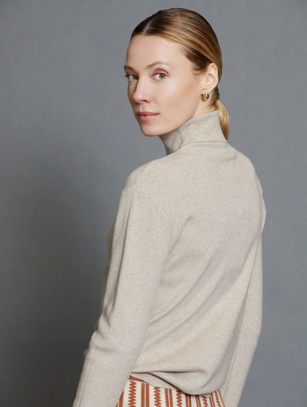 Turtleneck Jumper in Dimity