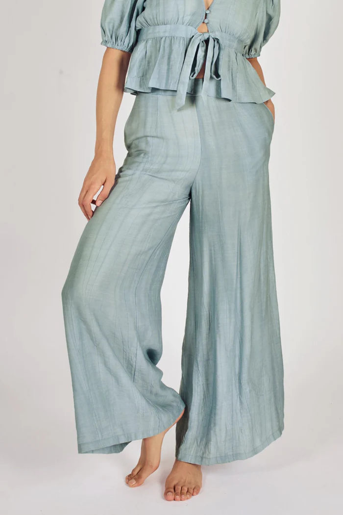 Wide Boy Trousers in Blue