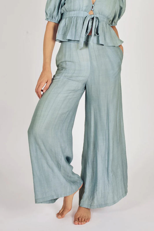 Wide Boy Trousers in Blue