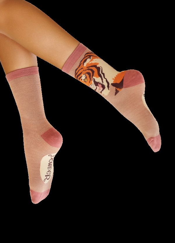 Thrill of the Tiger Ankle Socks