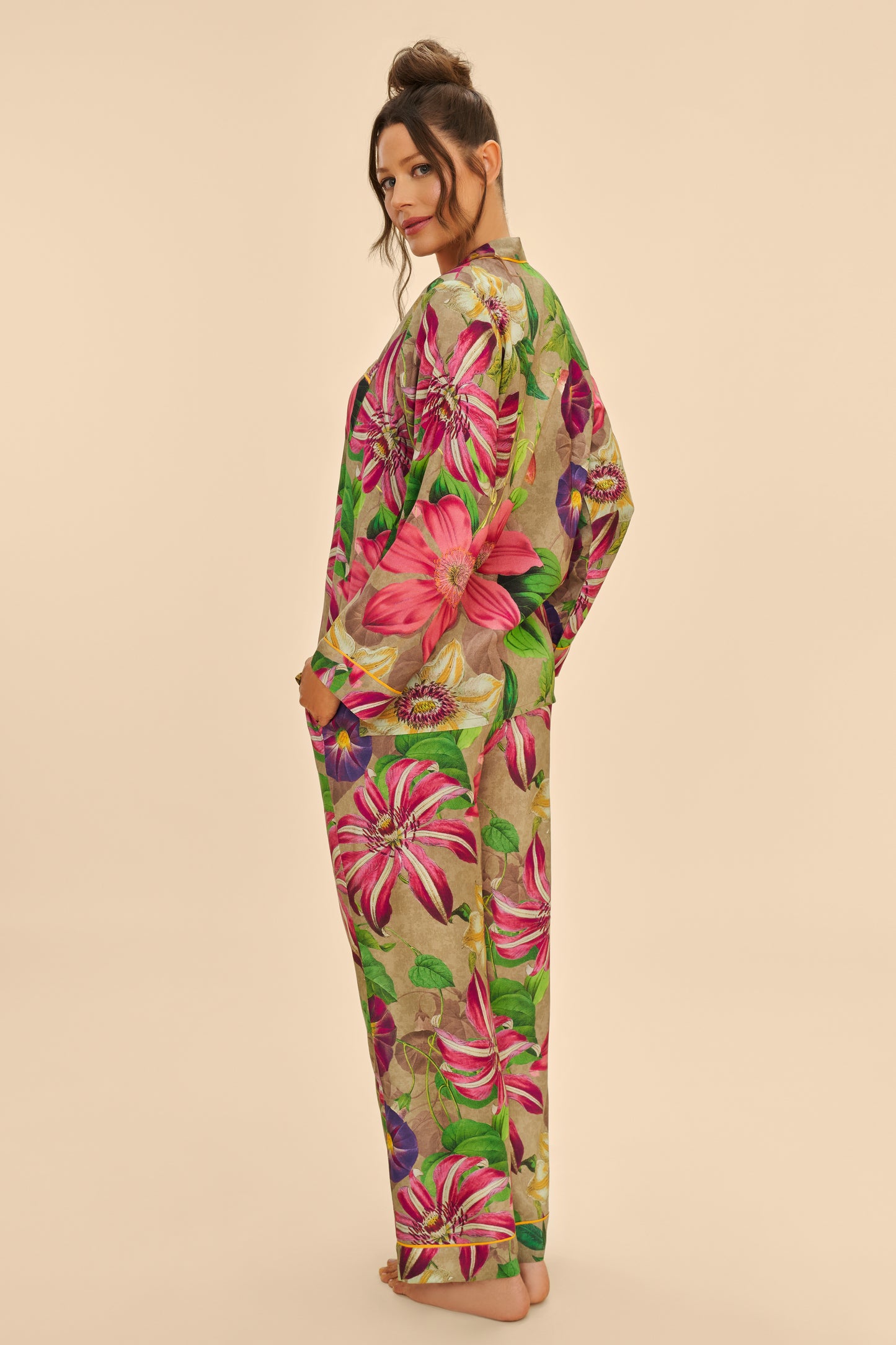 Oversized Botanical Supersoft Long PJs