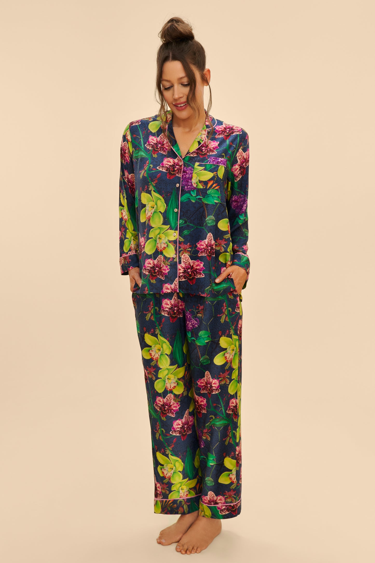 Exotic Evening in Ink Supersoft Long PJs