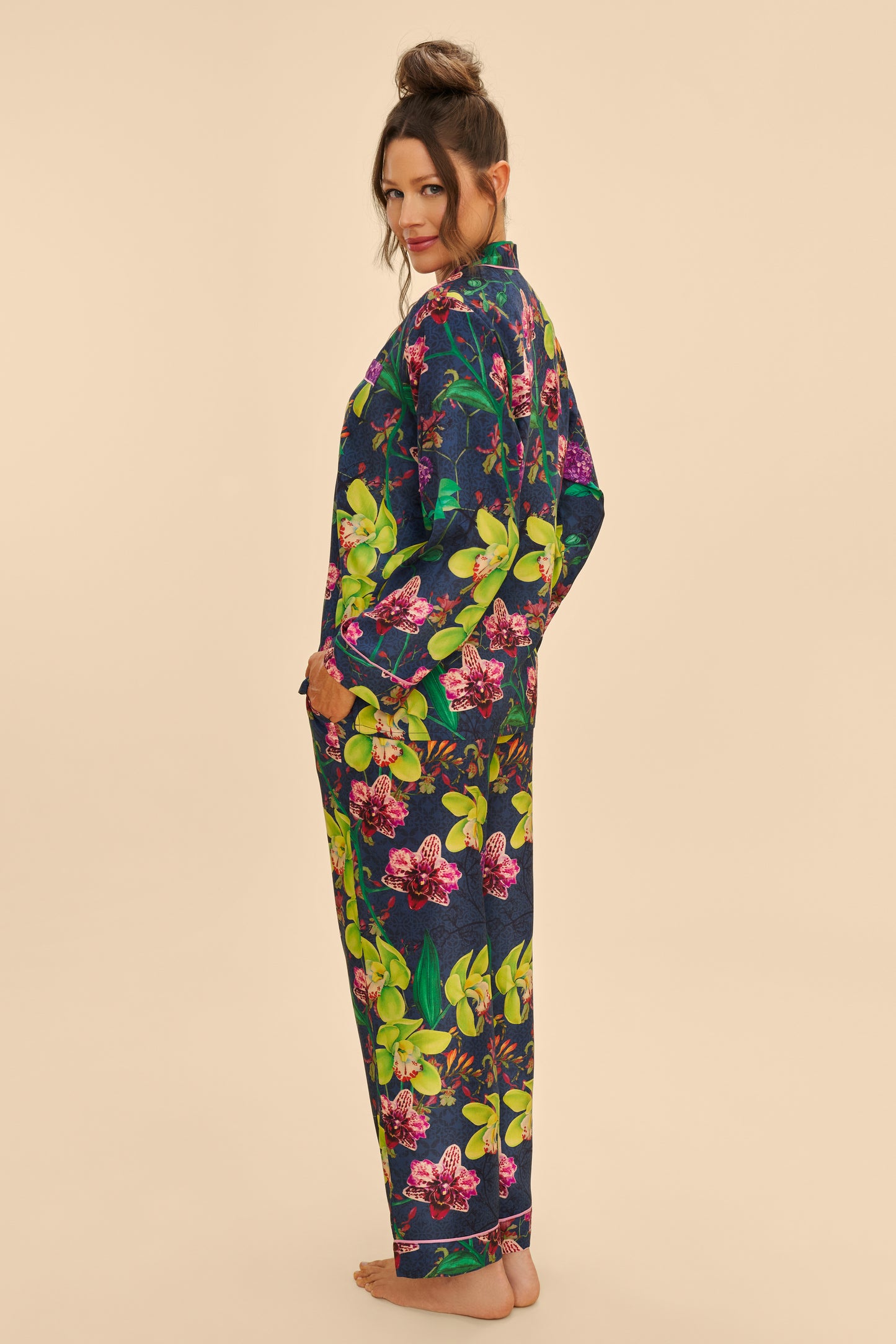 Exotic Evening in Ink Supersoft Long PJs