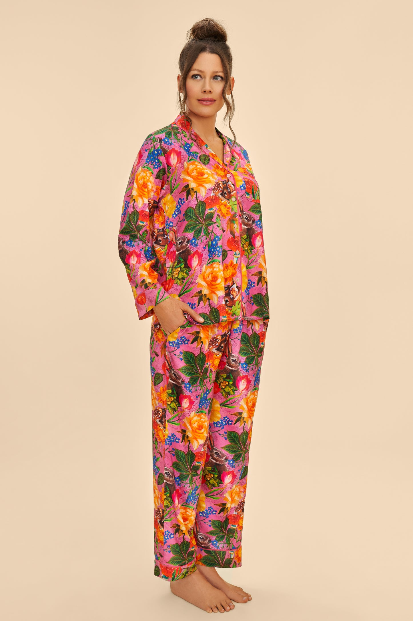 Lilac Whimsical Woodland Supersoft Long PJs