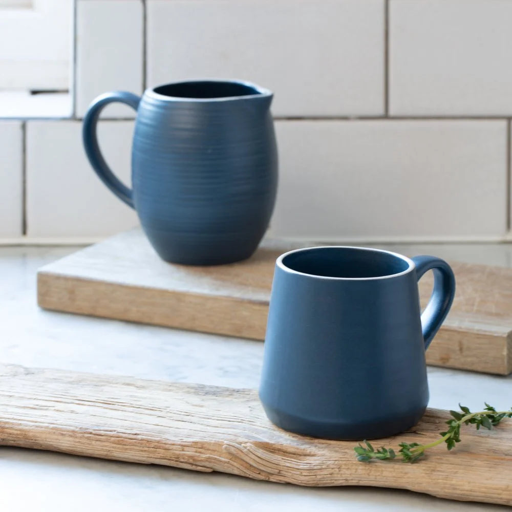 Stoneware Coffee Mug Cobalt Blue