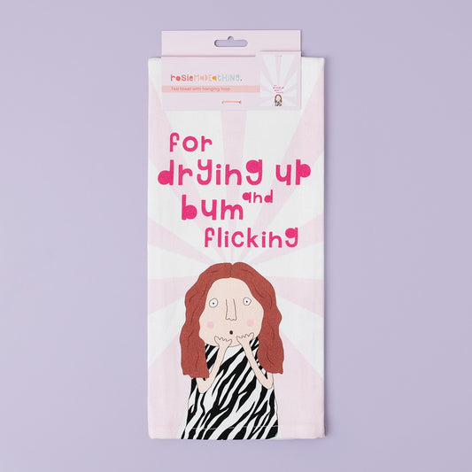 Bum Flicking Tea Towel