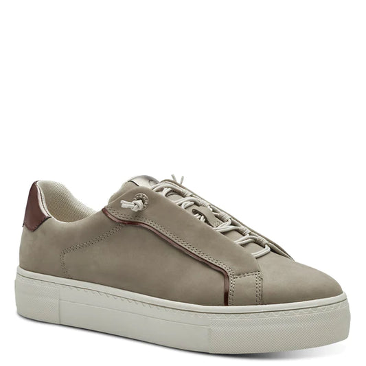 Taupe Suede Trainers