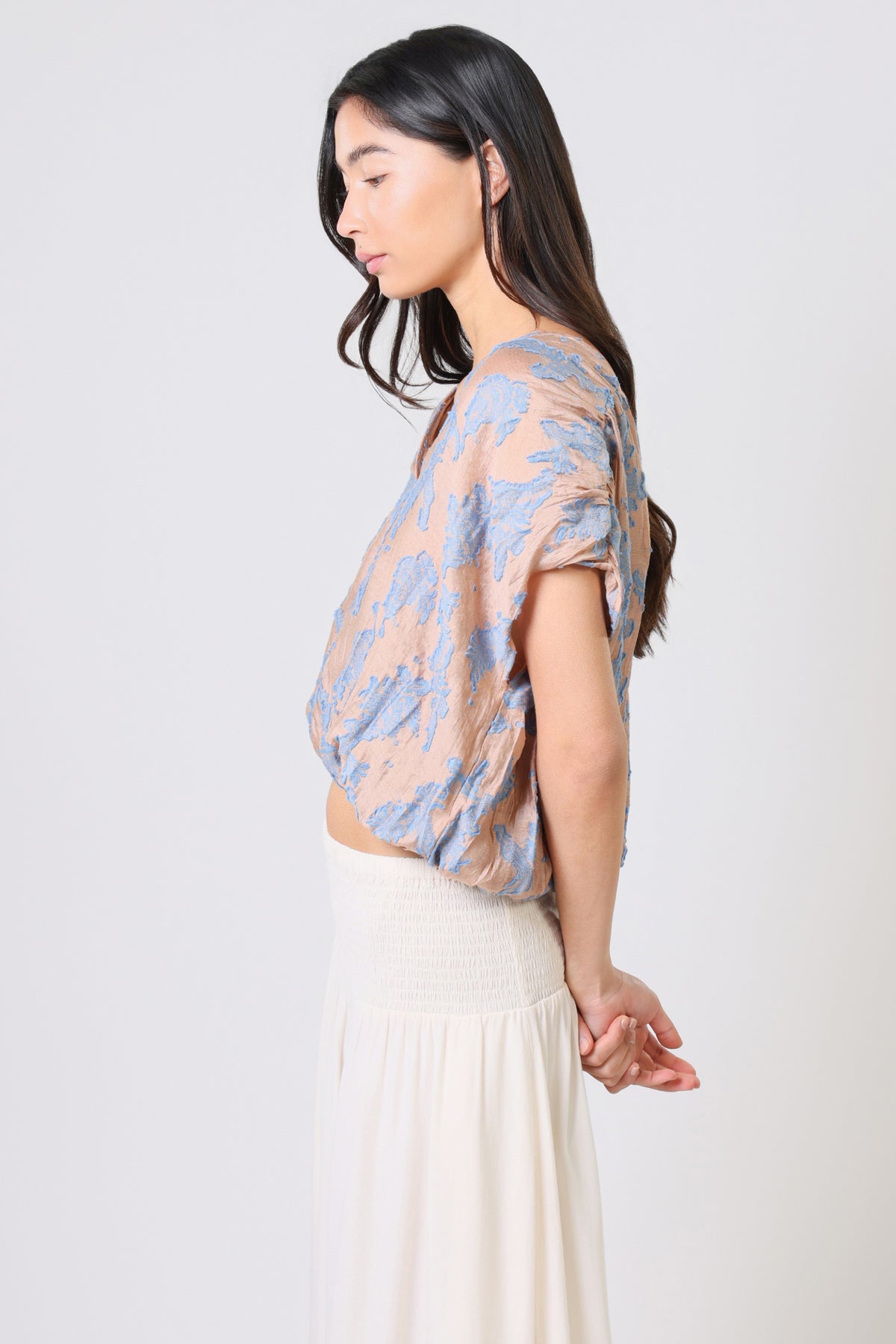 Whispers Top in Blue