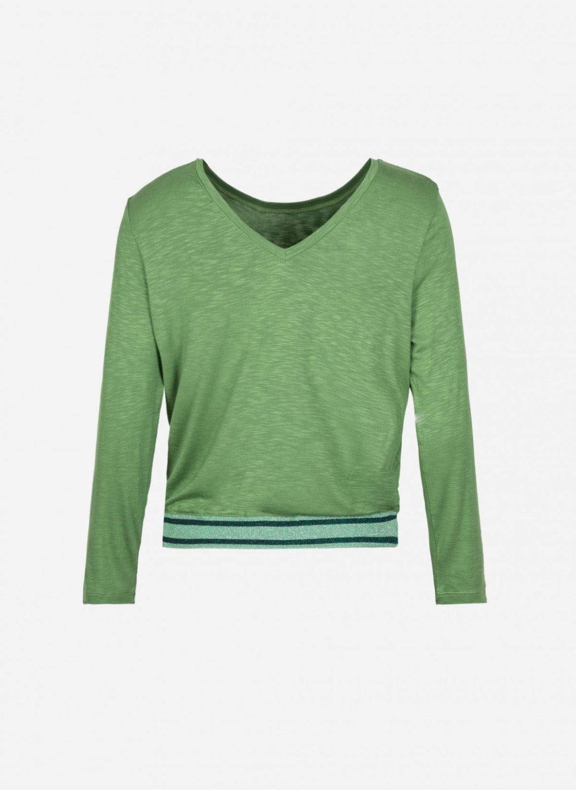 Temary V-neck T-Shirt in Green