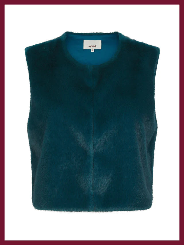 Edelweiss Gilet in Teal