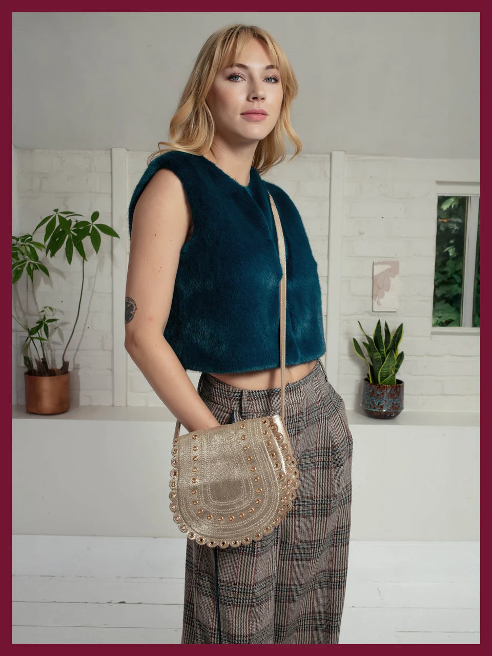 Edelweiss Gilet in Teal