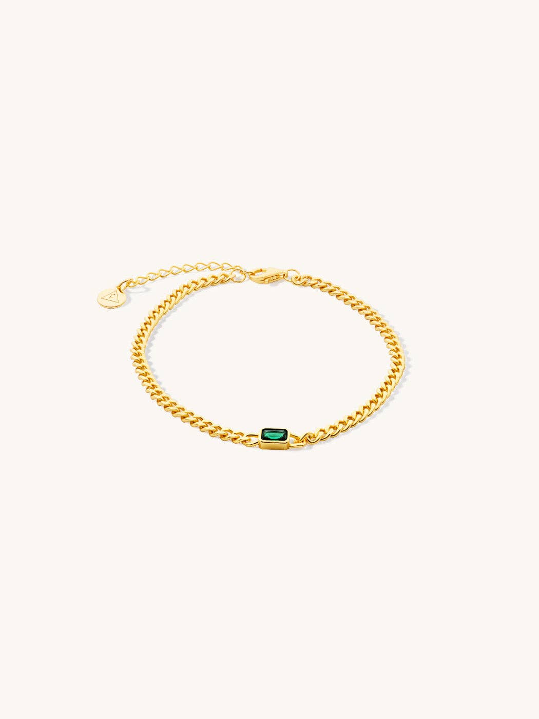 EMERALD CURB BRACELET