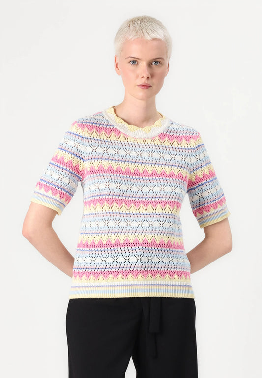 YASMULTA SS KNIT TOP S.