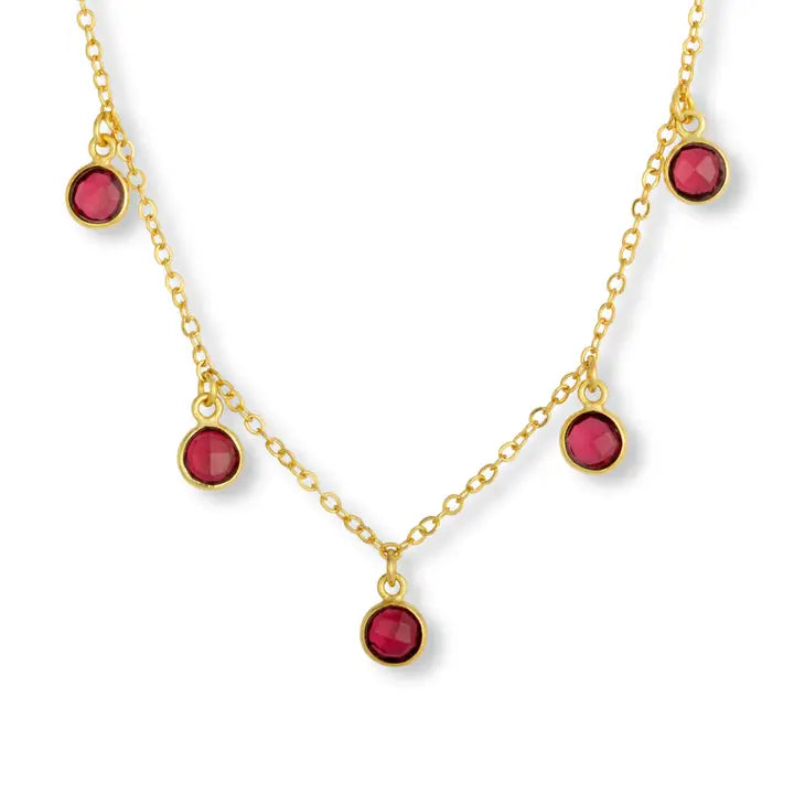 Maeve Charm Necklace Tourmaline