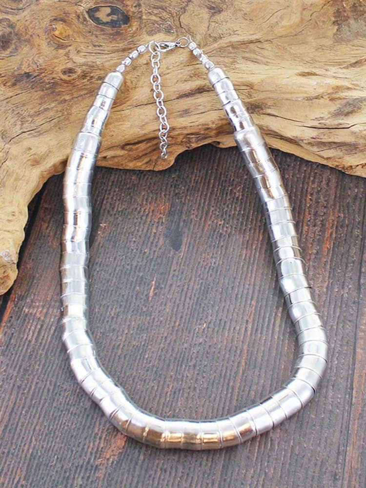 Short Chunky Snake Necklace