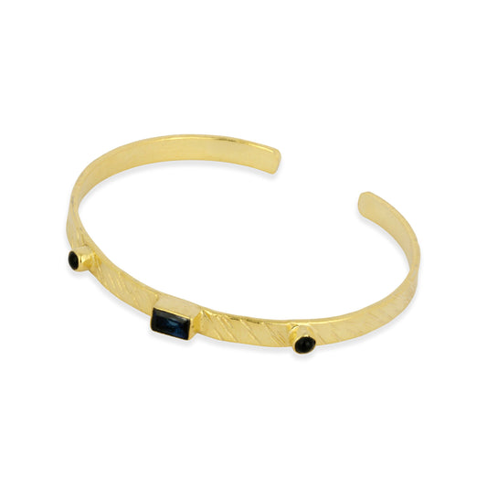 Paros Gemstone Bangle navy