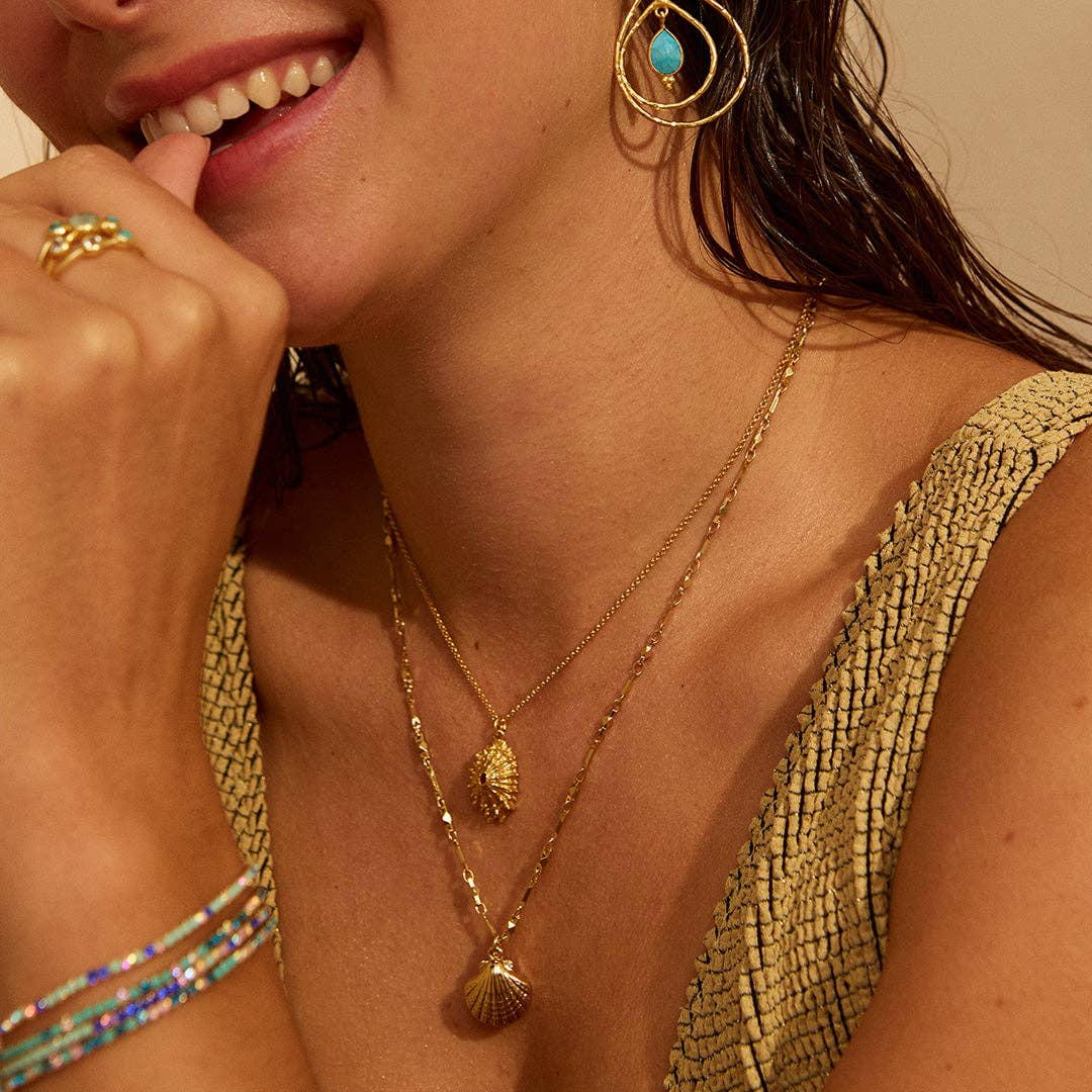 Sea Rose Gold Necklace