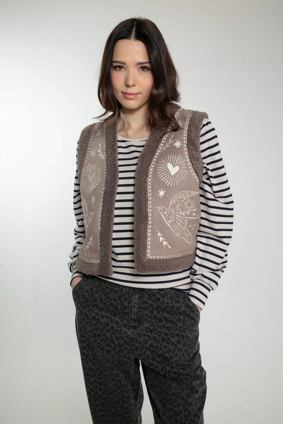 Freebird Gilet in Mink