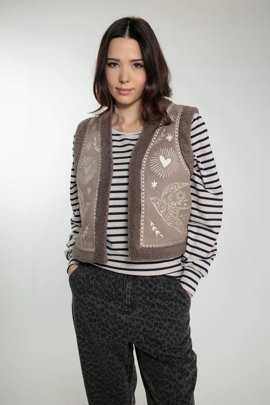 Freebird Gilet in Mink