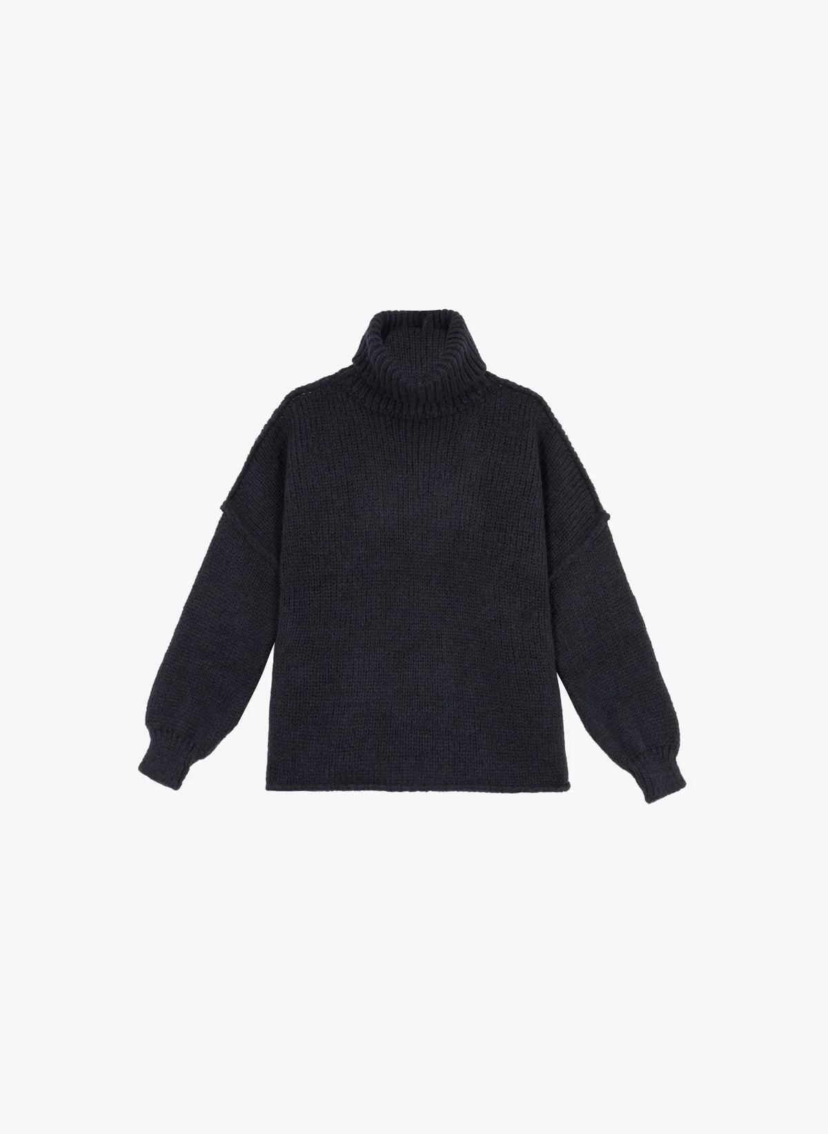 Lejoko Polo Neck Sweater in French Navy