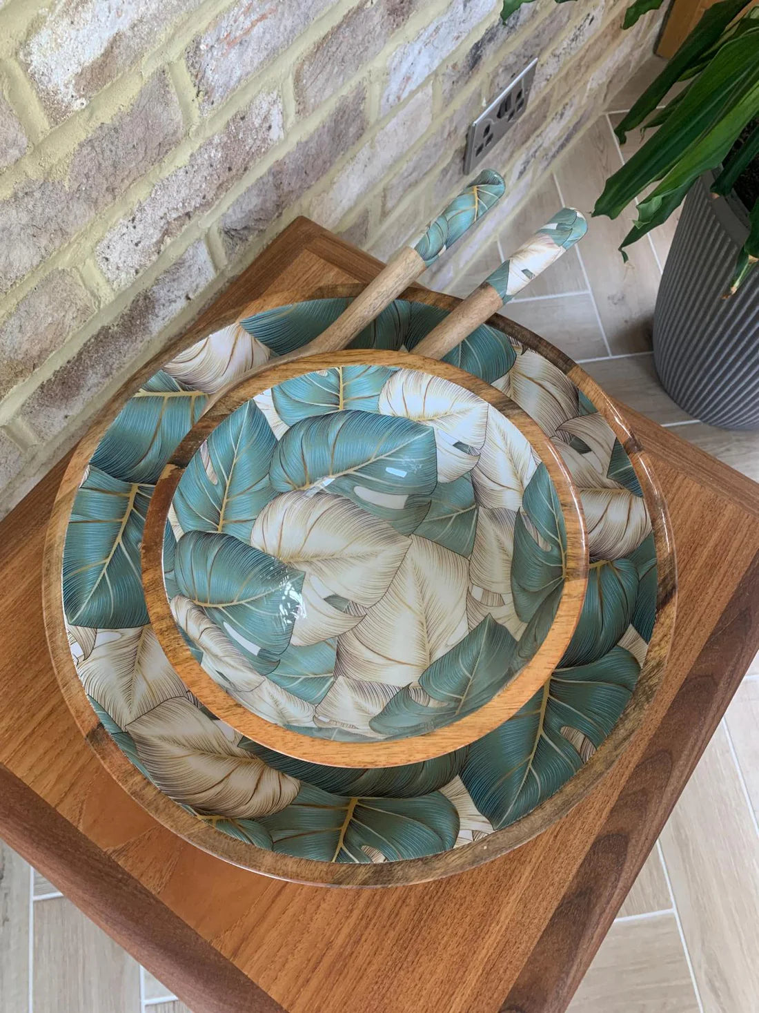 Large Monstera Bowl - 38cm