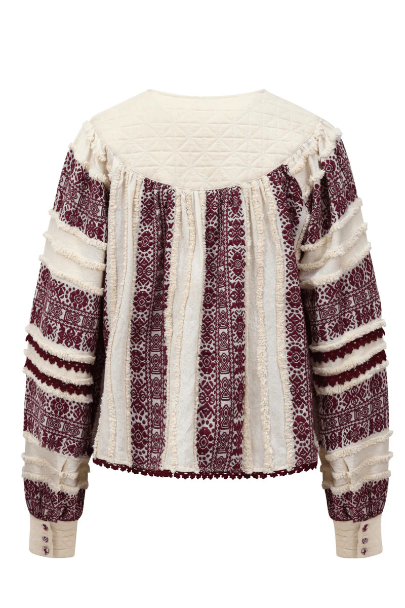 Averno Quilted Yoke Blouse