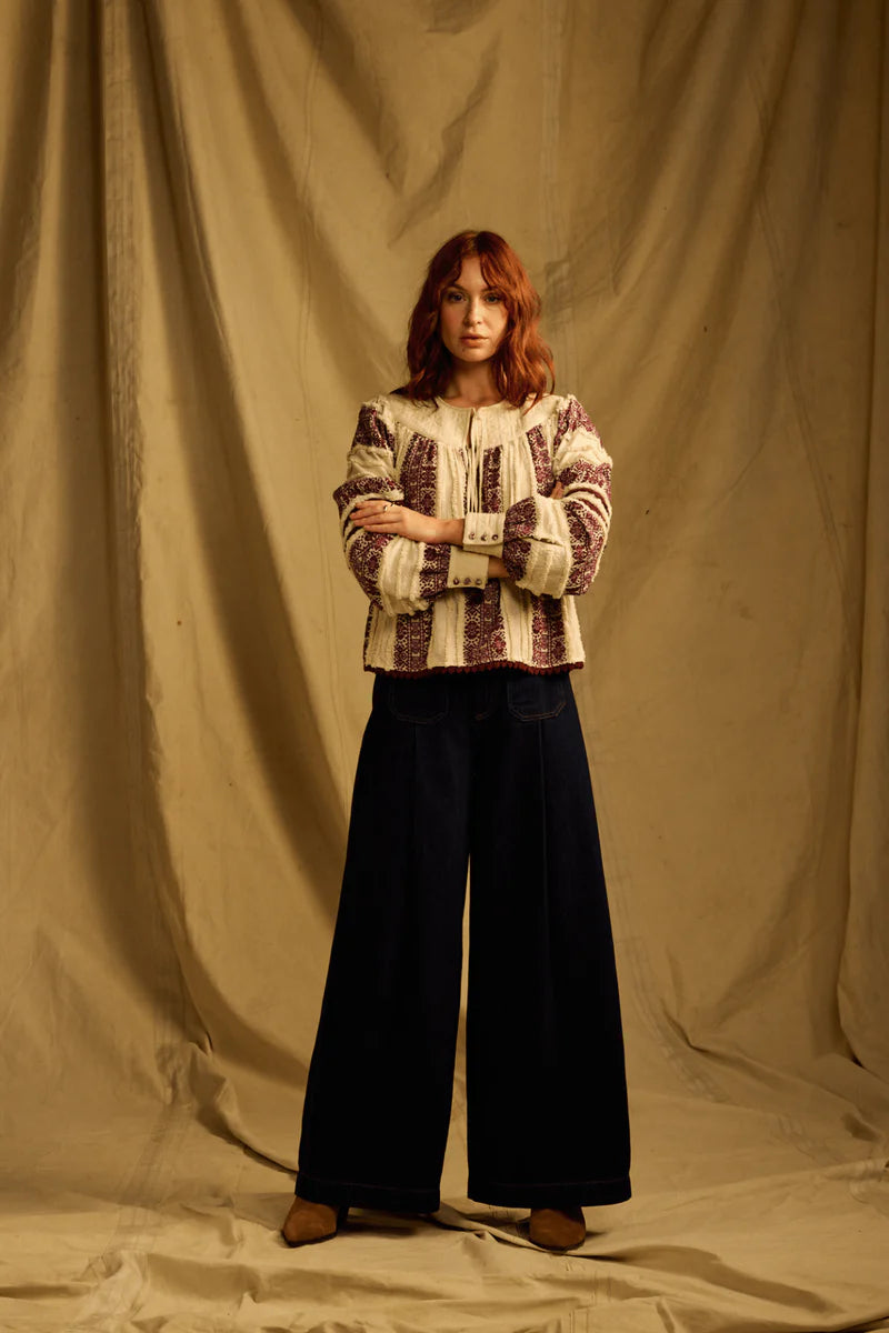 Averno Quilted Yoke Blouse
