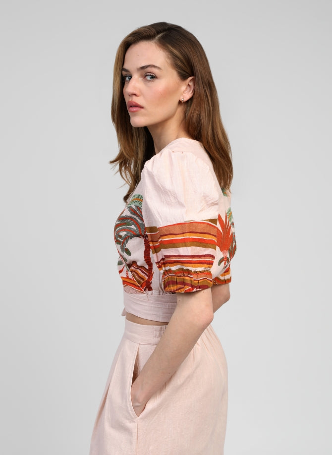 Sorian Top in Coral