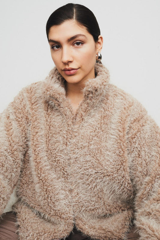 YASTEDSY Faux Fur Jacket