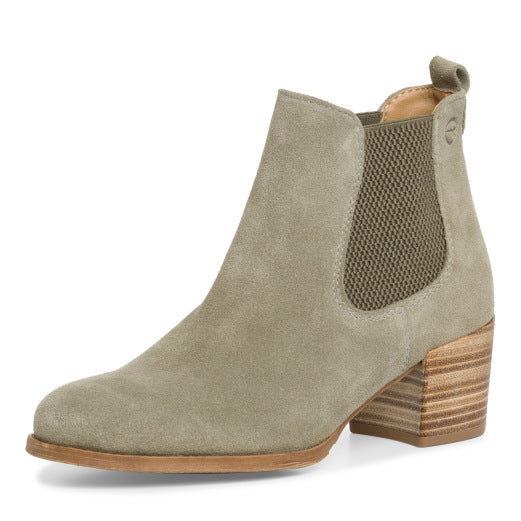 Suede Chelsea Boots in Sage