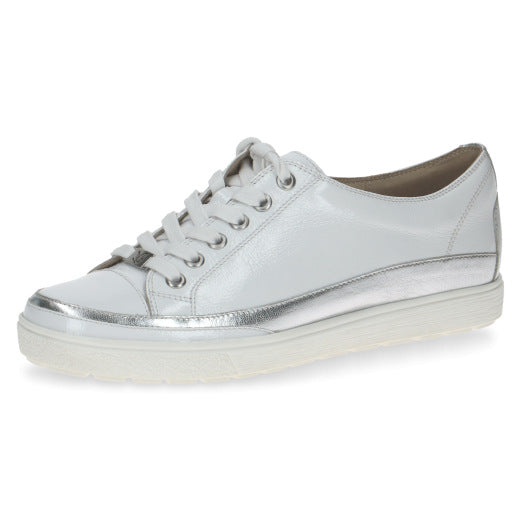 Manou Trainers in White Patent