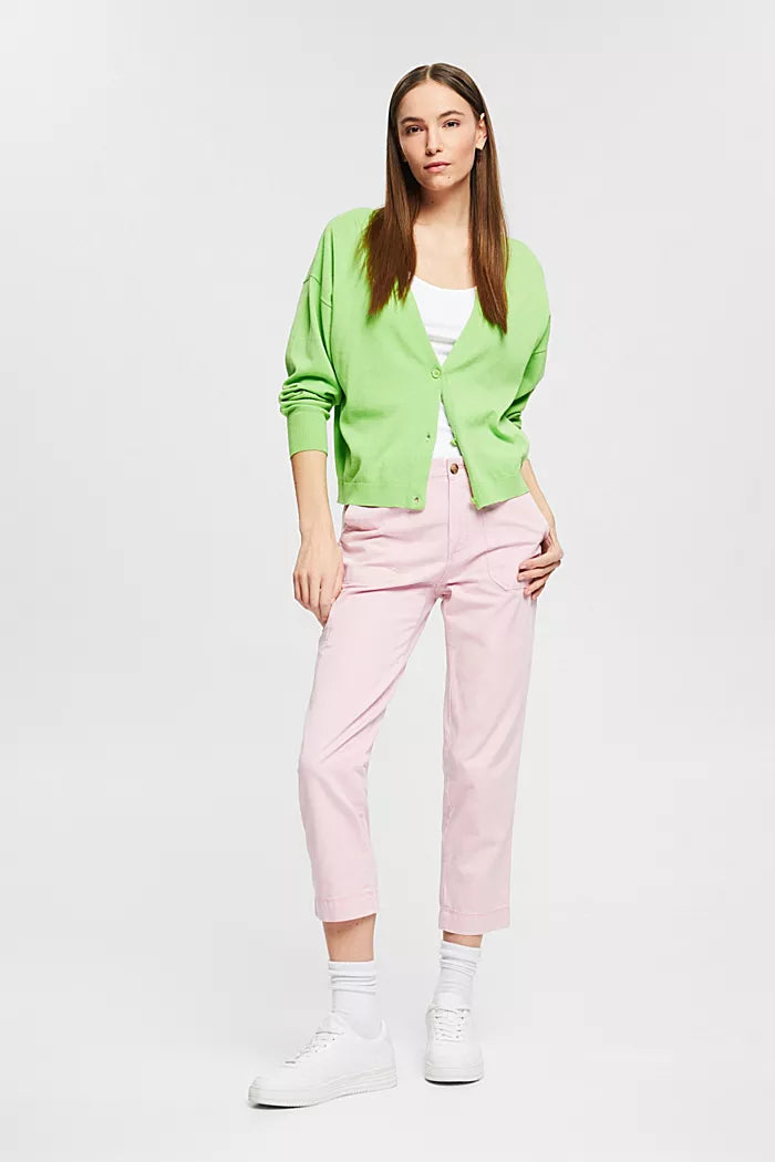 Cargo-Style Cotton Trousers In Pink