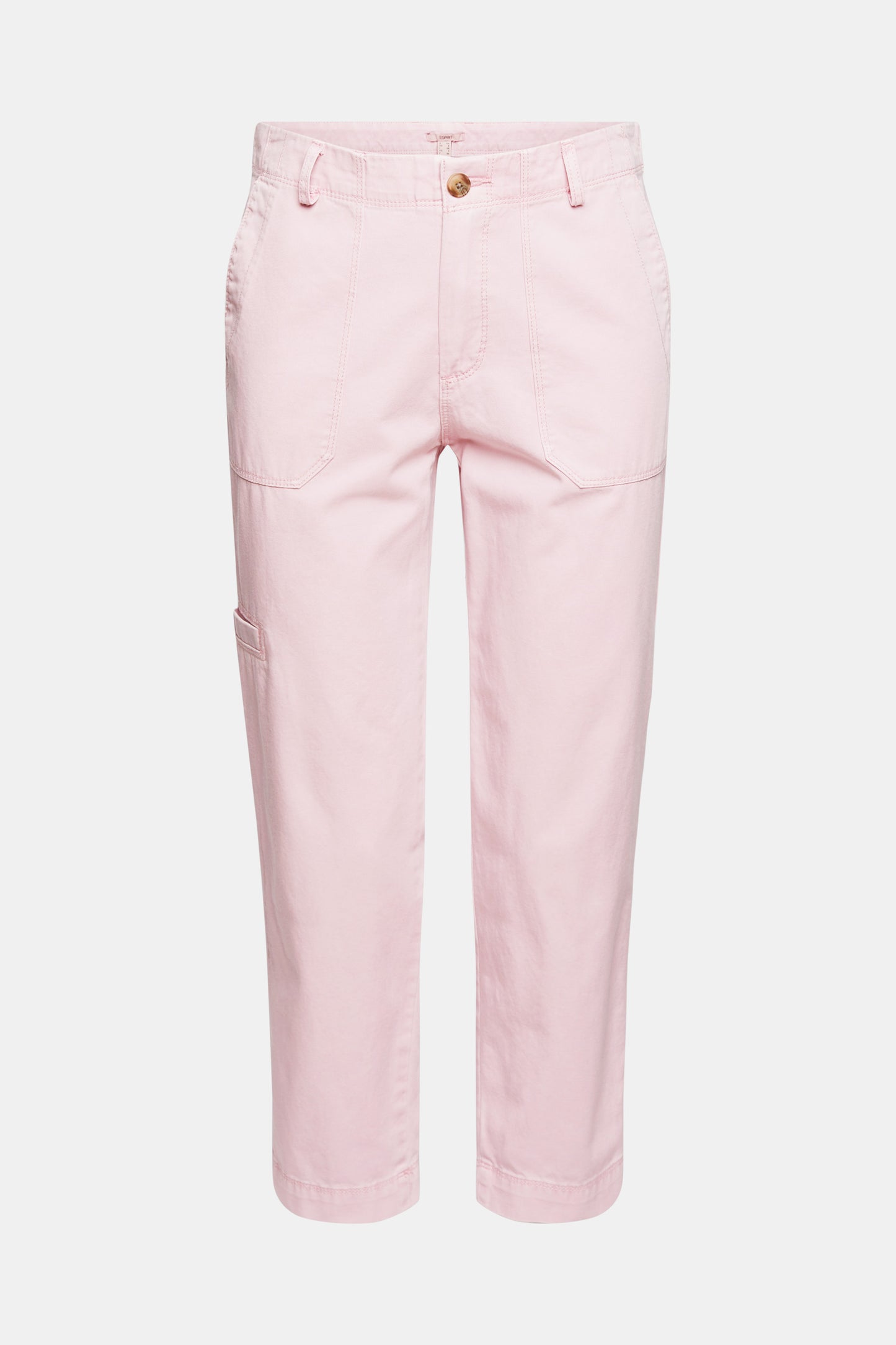 Cargo-Style Cotton Trousers In Pink