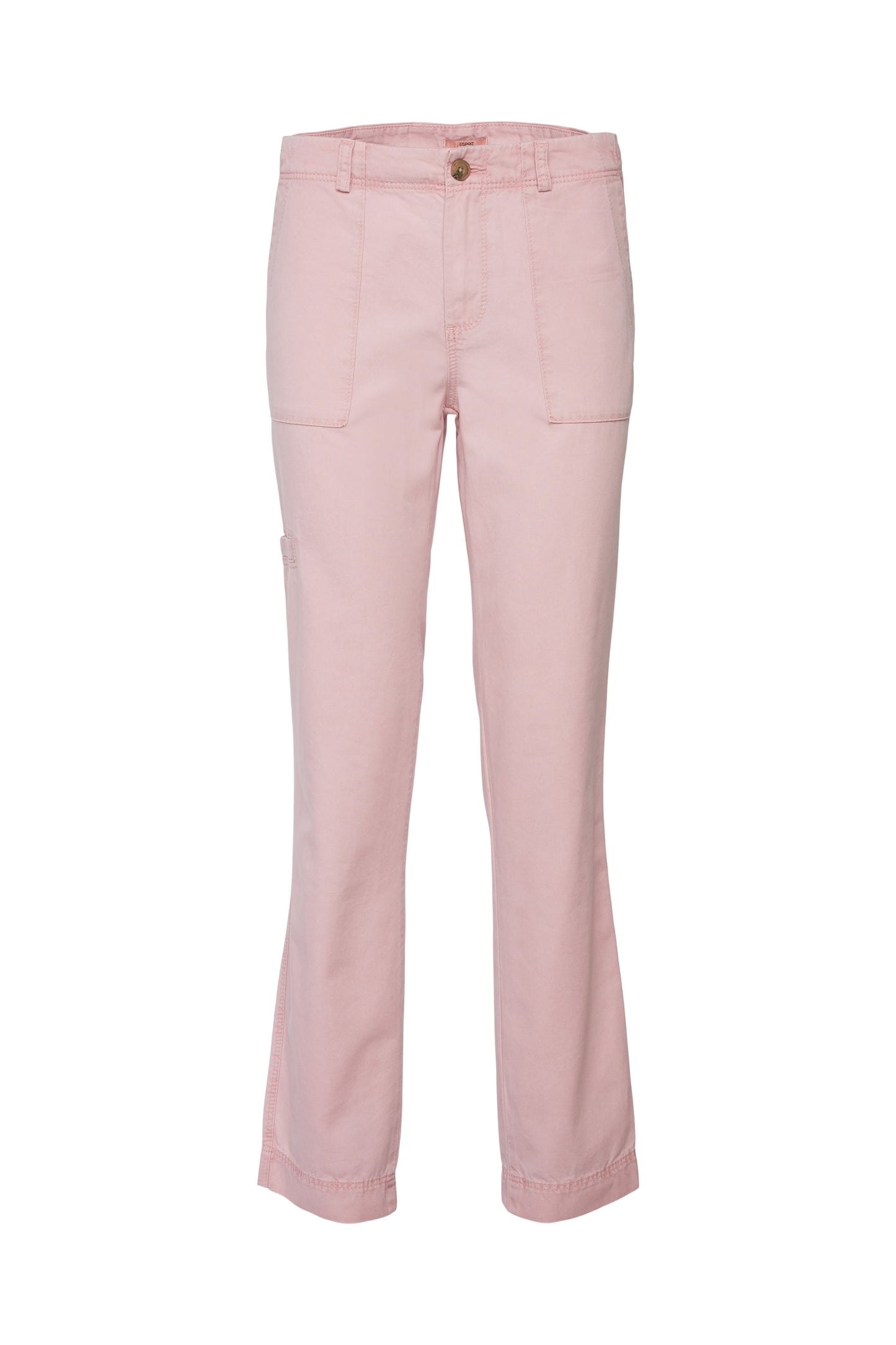 Cargo-Style Cotton Trousers In Pink