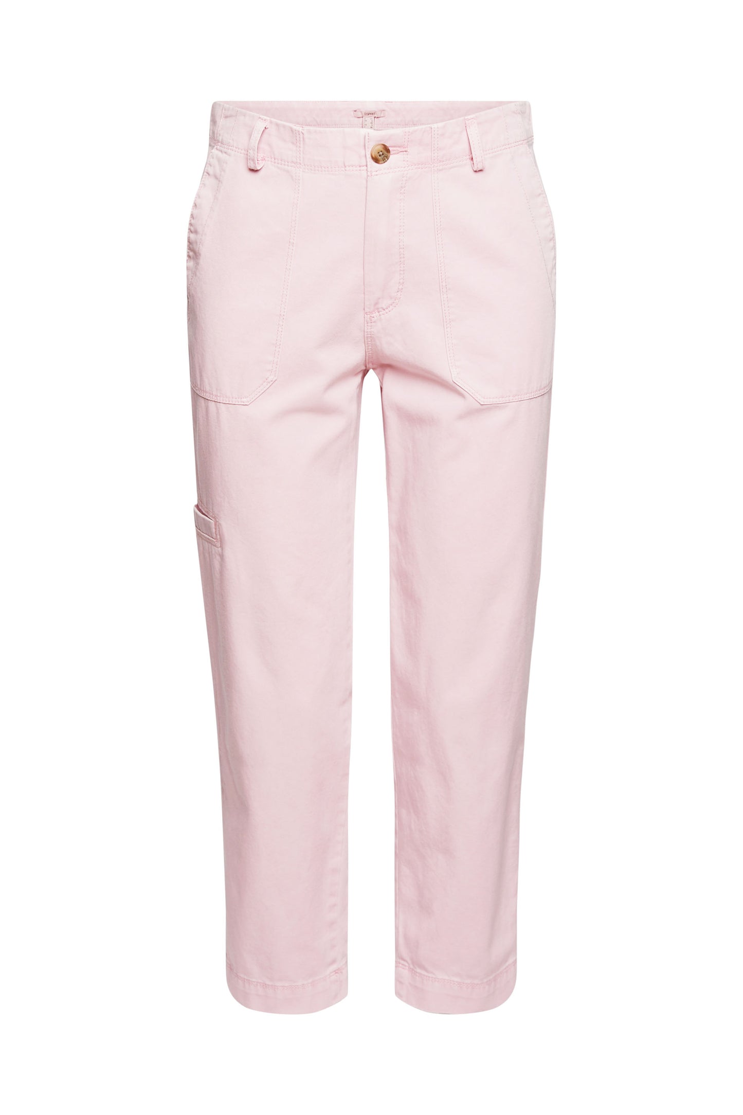 Cargo-Style Cotton Trousers In Pink