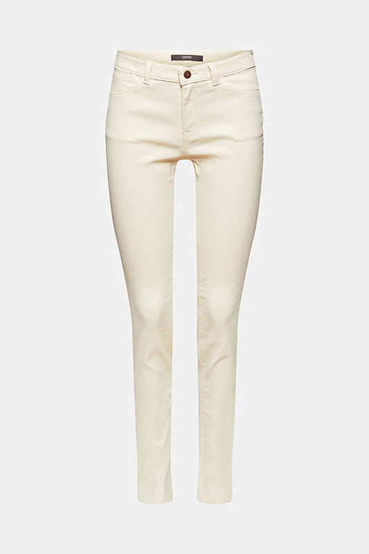 Coated Jeans In Winter Cream