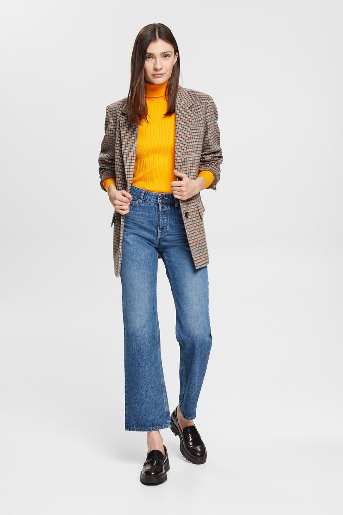 Cropped Flared Western Bootcut in Medium Blue Wash 32 Length