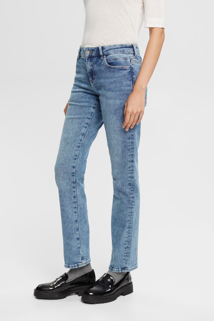 High Rise Straight Jeans in Light Wash