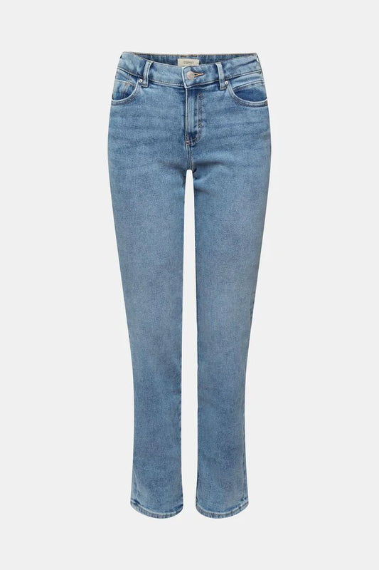 High Rise Straight Jeans in Light Wash